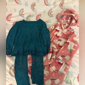 Okie Dokie Teal Lounge Set and Robe